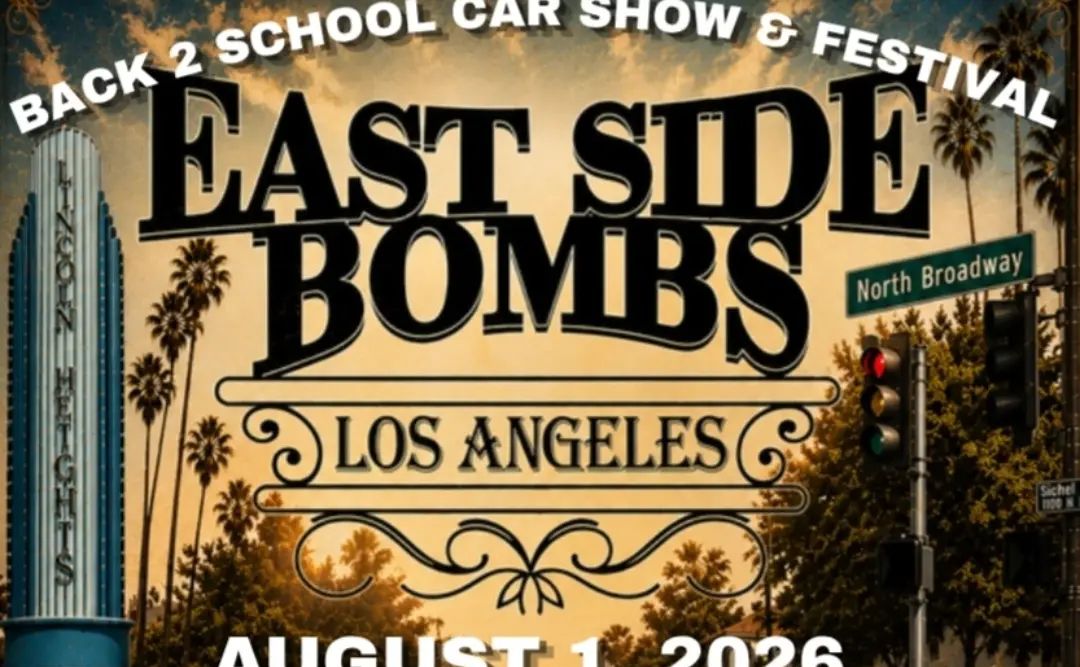 East Side Bombs Car Show partial flyer August 2026